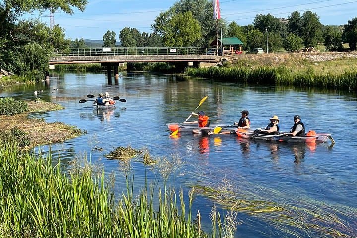 Transparent Kayak on Gacka River: 8km Family-Friendly Scenic Paddle near Otočac photo 3