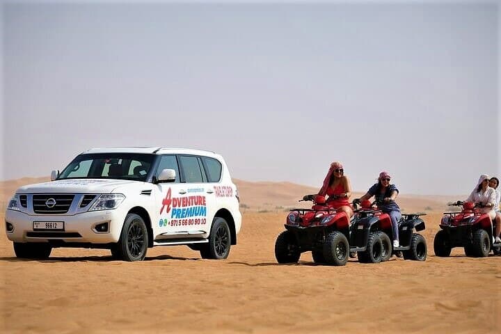 Dubai Morning Desert Safari at Lahbab: Quad Biking, Dune Bashing & BBQ Experience photo 1