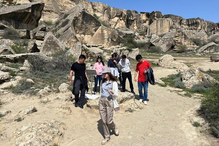 Gobustan & Absheron Day Tour: Mud Volcanoes, Ateshgah Fire Temple & Yanardag from Baku
