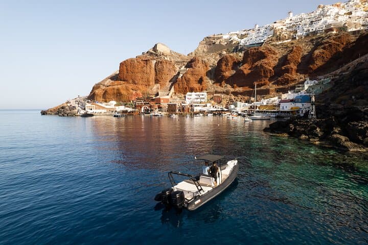 Private Half-Day Motor Boat Cruise in Santorini: Caldera, Hot Springs & Thirassia photo 4