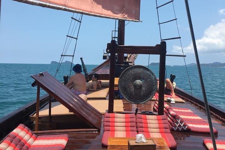 Sunset on the Chantara: Full-Day Pirate Junk Cruise from Koh Samui to Koh Phangan photo 1