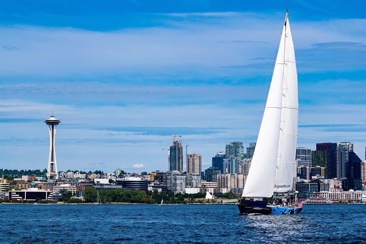 Seattle Sunset Sail BYOB: Evening Sail on a 70ft Racing Yacht photo 5