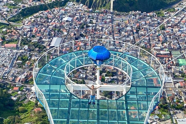 2600m Giant Swing in Baños: Extreme 77m Plunge with City Views