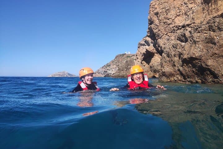 Coasteering at Cape Sounio: Cliff Jumps, Snorkel & Poseidon Views
