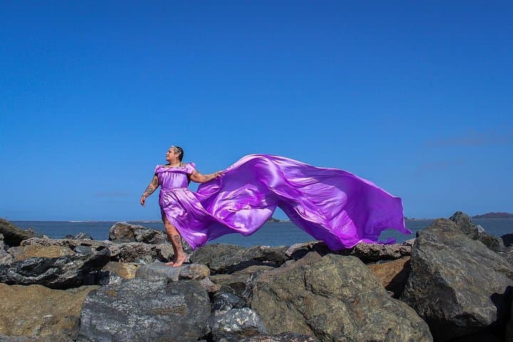Flying Dress Photoshoot in Humboldt County — Old Town Eureka, Redwoods & Coast photo 3