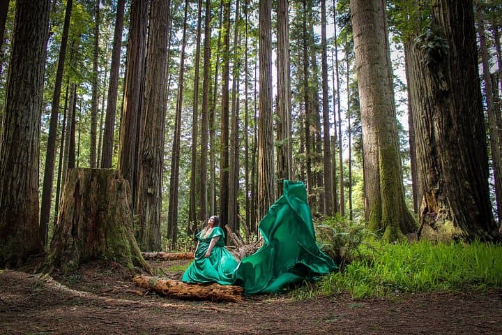 Flying Dress Photoshoot in Humboldt County — Old Town Eureka, Redwoods & Coast photo 4