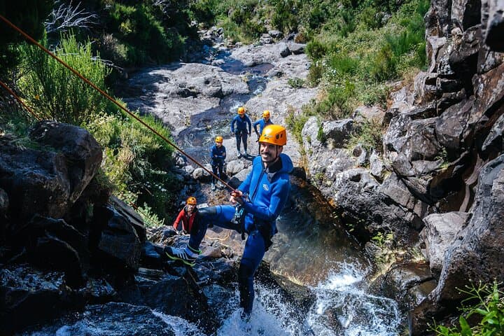 Beginner Canyoning in Funchal: Level 1 Waterfalls, Rappels & Jumps on Madeira