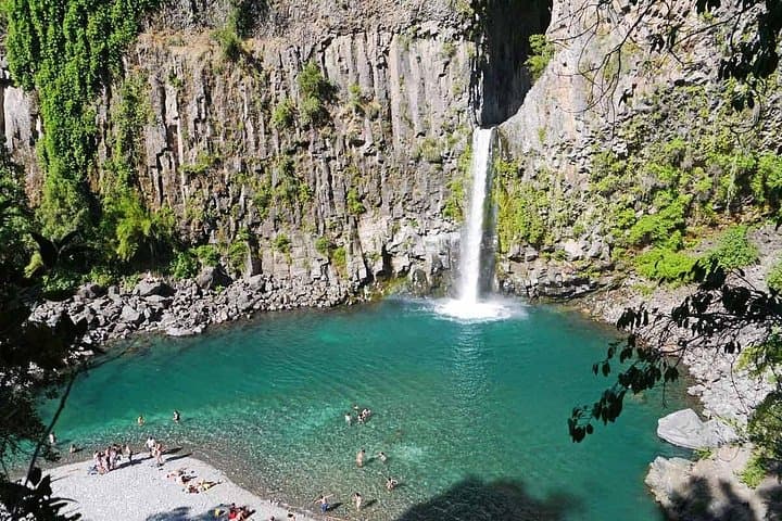 Full-Day Siete Tazas Tour from Santiago — Waterfalls, Natural Pools & Local Villages