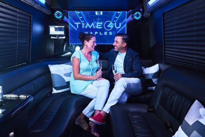Naples Party Bus Rental — Disco Ball, Limo Seating, Bar & LED Lights photo 4