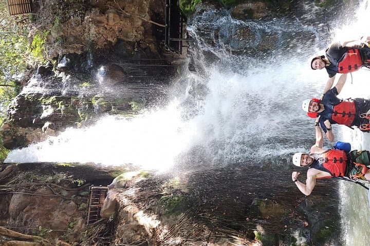 Rappelling Victoria Waterfall at Guachipelin: Canyoning, Hot Springs & Buffet in Rincón de la Vieja photo 1