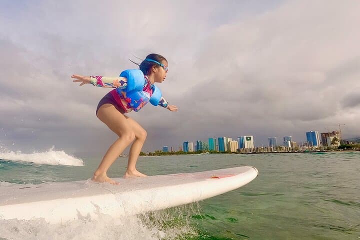 Waikiki Private Kids Surf Lessons with Local Instructors