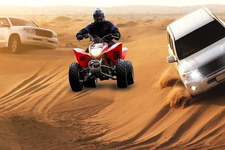 Dubai Evening Desert Safari: Dune Bashing, Camel Ride & BBQ Under the Stars photo 1
