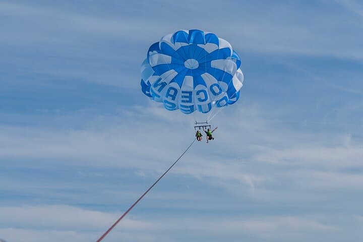 Parasailing from Vilamoura Marina — Algarve Coast Aerial Tour photo 3