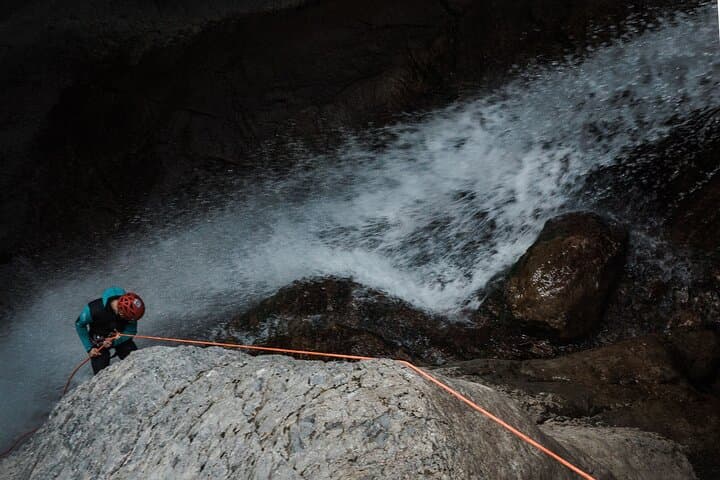 Half-Day Heart Creek Canyoning Near Banff & Canmore — Beginner Rappels & Water Slides photo 4