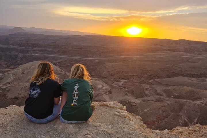 Jeep Tour to Mt. Yoash: Desert Bread, Bonfire & Sunset Views from Eilat photo 4