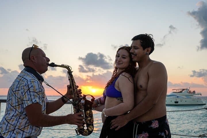 Isla Mujeres Sunset Cruise and Playa Norte Evening Tour from Cancun photo 3