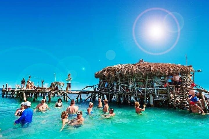 YS Falls and Pelican Bar Combo from Montego Bay: Waterfall Swim & Offshore Bar Boat Trip photo 1