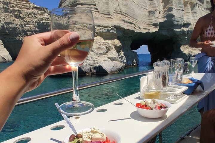 Sailing Kleftiko from Adamas: Milos Oneiro Semi-Private West Coast Cruise photo 2