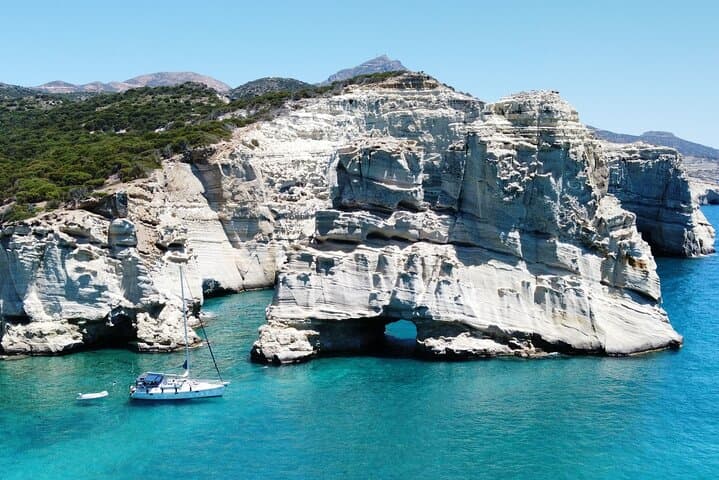 Sailing Kleftiko from Adamas: Milos Oneiro Semi-Private West Coast Cruise photo 4