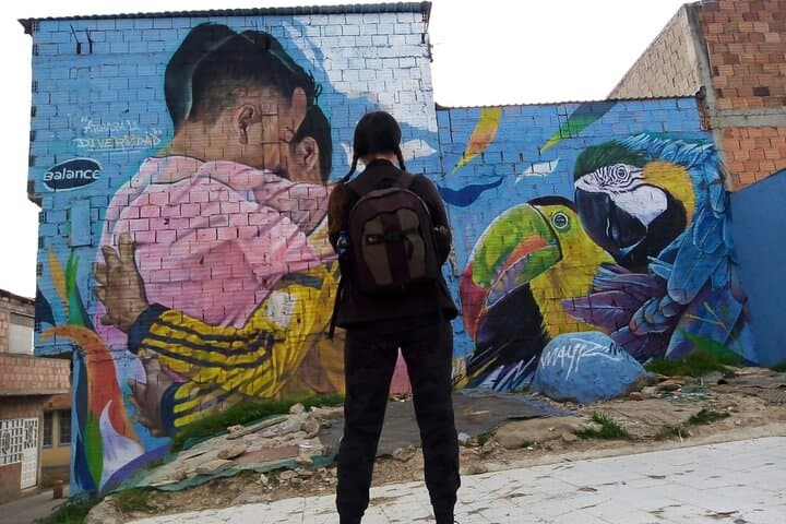 Graffiti Tour at El Paraíso: Bogotá's Calle del Color & Cable Car Experience photo 1