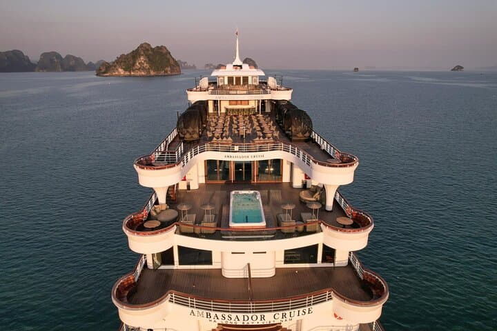 Ambassador Day Cruise Halong Bay — Sung Sot Cave, Titov Island & Onboard Jacuzzi photo 4