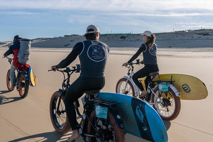 Surf and Fat-Bike the Landes Beaches: Coastal Ride and Surf Lesson near Hossegor