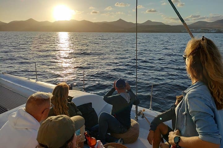 Electric Sunset Dolphin Tour from Puerto Calero — Eco Catamaran Cruise photo 2