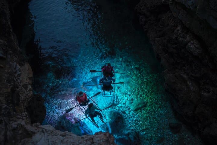 Clear Kayak Glow Night Tour in Pula — Transparent Kayaks & LED Underwater Views photo 5