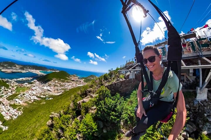 St. Maarten Sky Explorer and Flying Dutchman Zipline Adventure