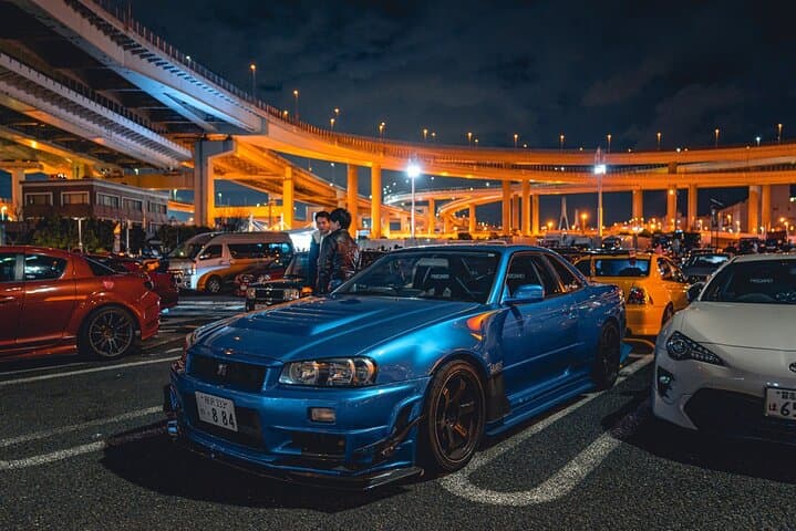 Tokyo Midnight JDM Cruise: Secret Car Meet & Bayshore Night Ride