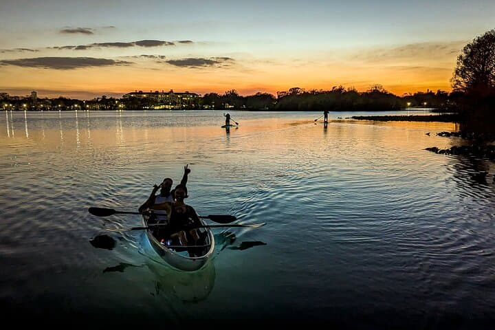 Sunset Clear Kayak and Paddleboard on Lake Ivanhoe — Orlando Evening Paddle photo 2