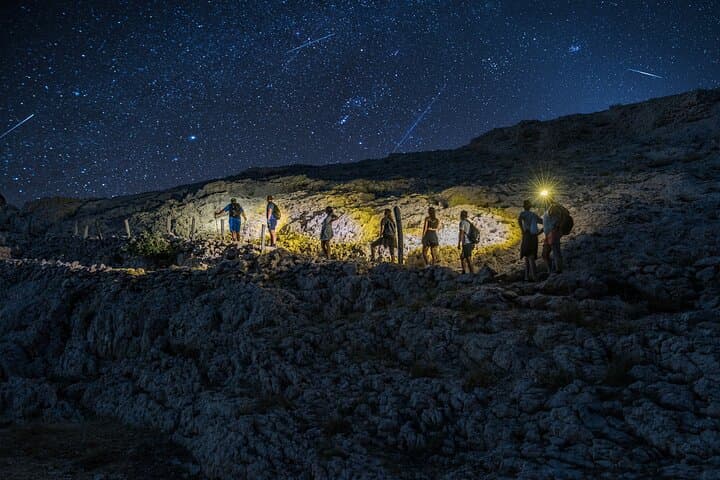 Night Hiking Life on Mars — Pag Island Starry Coastal Hike