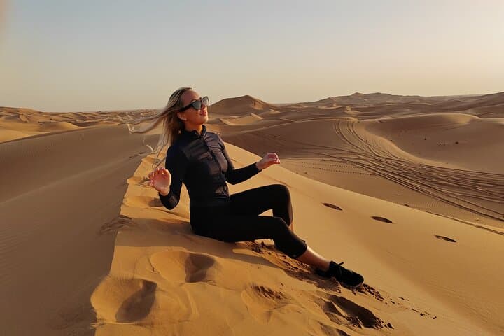 Lehbab Private Morning Desert Safari: Sunrise Dune Bashing & Camel Farm Visit photo 4