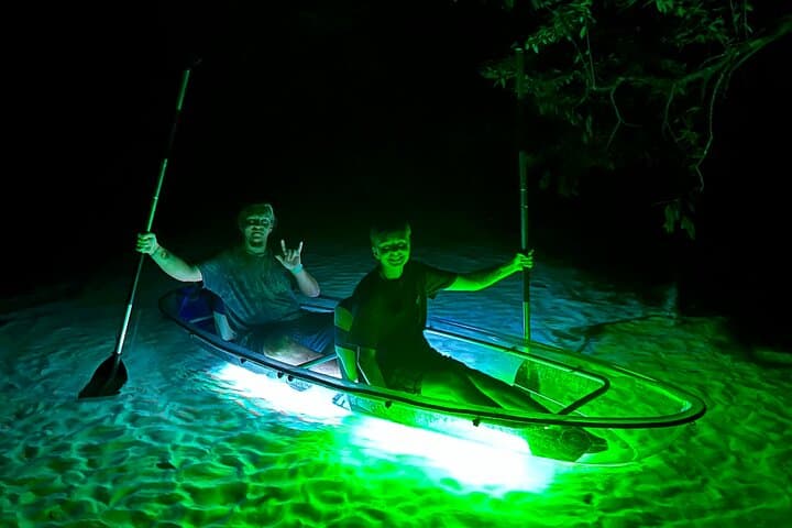 Clear Kayak Sunset and Glow Tour on Rainbow River (Dunnellon, FL)