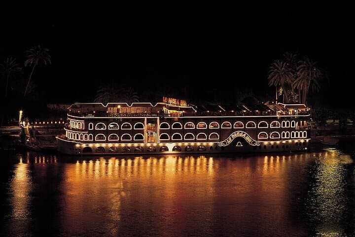 Evening Nile Dinner Cruise in Cairo — Live Music, Belly Dance & Private Transfer