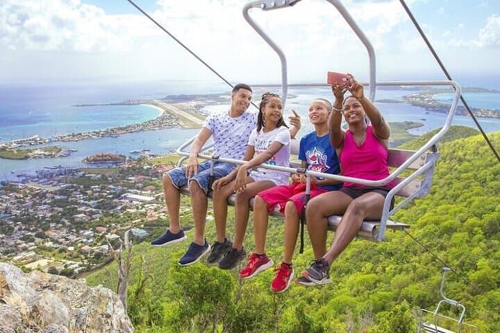 St. Maarten Sky Explorer: 360° Sentry Hill Chairlift & Emilio Wilson Museum