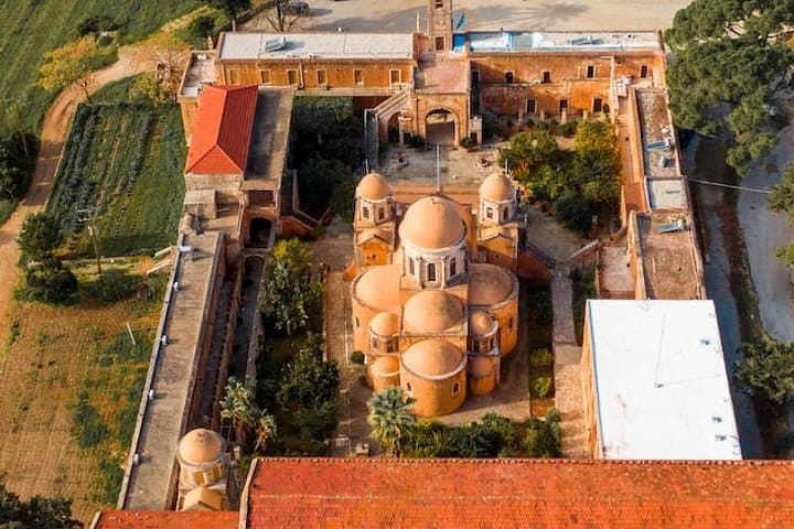 Private Van Tour from Chania to Monasteries — Gouverneto, Agia Triada & Marathi Beach