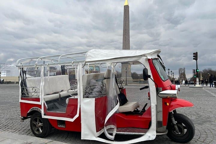 Private Paris Tuk-Tuk Highlights Tour — Eiffel, Champs-Élysées & Notre-Dame in 2 Hours photo 2
