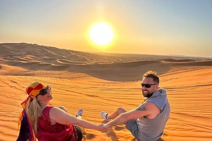 Dubai Evening Desert Safari with BBQ Dinner, Camel Ride & Live Shows