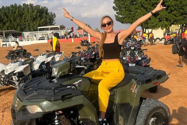 Dubai Red Dune Evening Desert Safari with Quad Bike, Camel Ride & Dinner photo 5