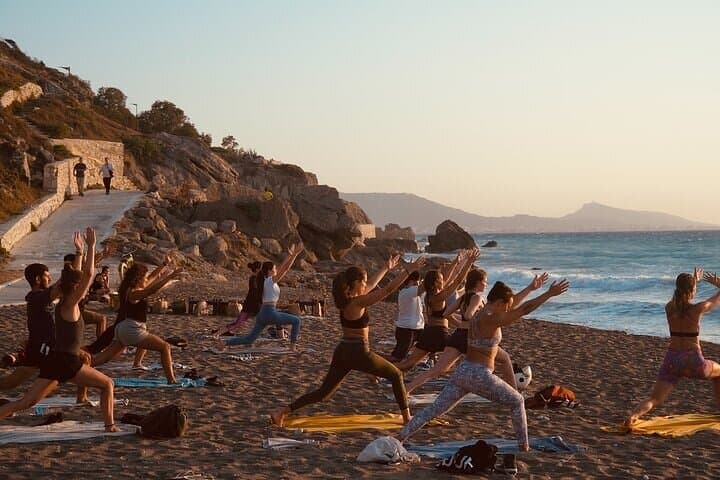 Private Sunrise & Sunset Beach Yoga on the Athenian Riviera photo 2