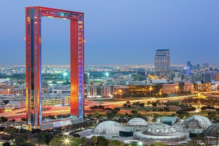 Dubai Private Tour: Dubai Frame, Palm Monorail & Traditional Abra Ride