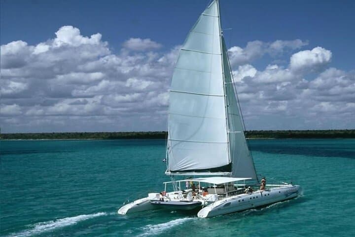 Saona Island Catamaran Adventure from Punta Cana — Natural Pool, Snorkel & Open Bar