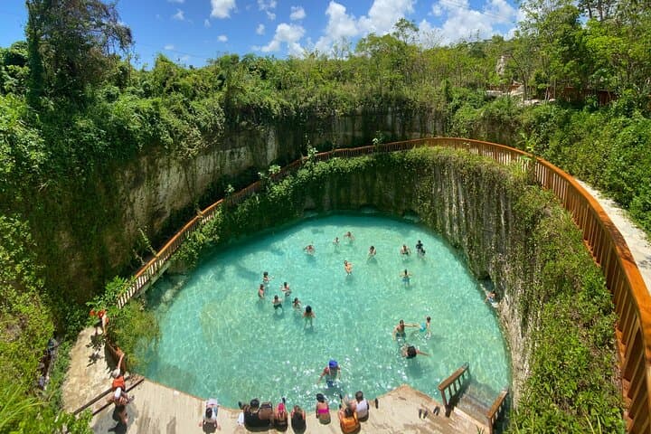 Punta Cana Zipline & Cenote Blue Lagoon Combo — Zipline, Jungle River & Waterfall Pool