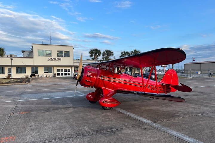 Open-Cockpit Biplane Tour Over Galveston Island: Scenic Waco Flight photo 3