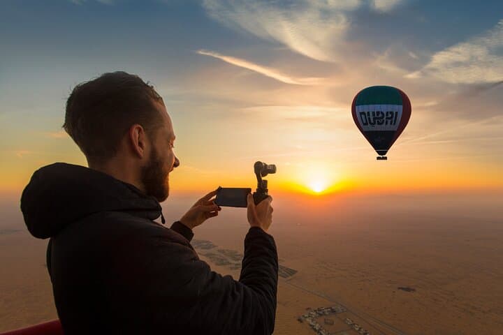 Dubai Overnight Desert Safari and Sunrise Hot Air Balloon Experience photo 1