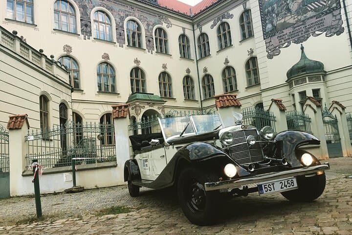 Prague Vintage Mercedes Grand City Tour — Private 2-Hour Cabriolet Experience photo 1