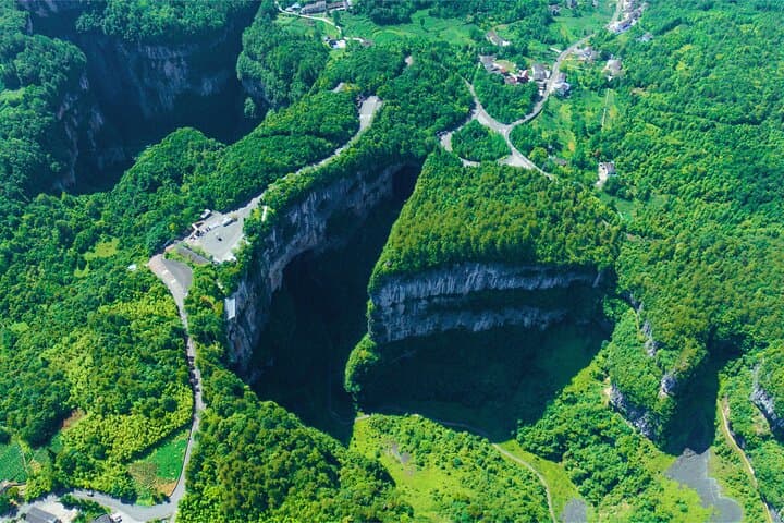 Wulong Karst Day Tour: Three Natural Bridges & Furong Cave from Chongqing photo 3