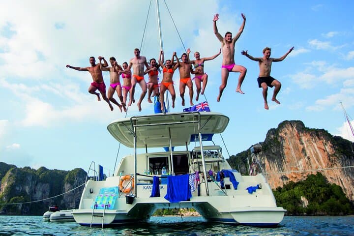 Lisbon 4-Hour Private VIP Catamaran Tour with Swim — Up to 18 Guests photo 3