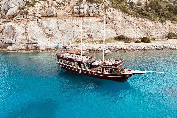 Rhodes Sun & Sea 6‑Hour All‑Inclusive Swimming Cruise with Greek BBQ & Snorkeling